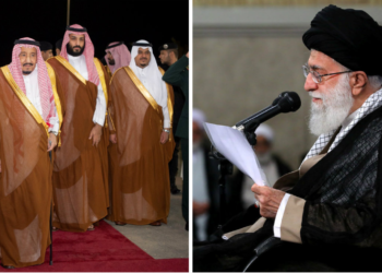 سلمان بن عبدالعزيز و خامئني. صورة. عربي بوست.