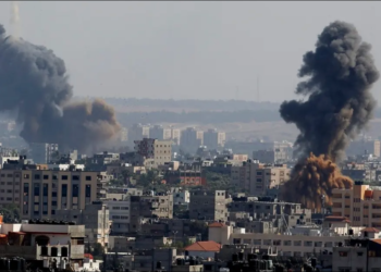 قصف غزة. صورة. العربية نت