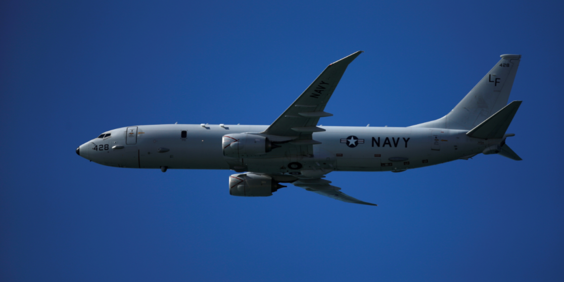 طائرة من نوع P-8 Poseidon تابعة للبحرية الأميركية.صورة. رويترز