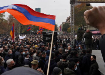 مظاهرة أرمينية.صورة.الخليج أونلاين