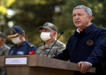 وزير الدفاع التركي، خلوصي أكار.صورة.الجزيرة