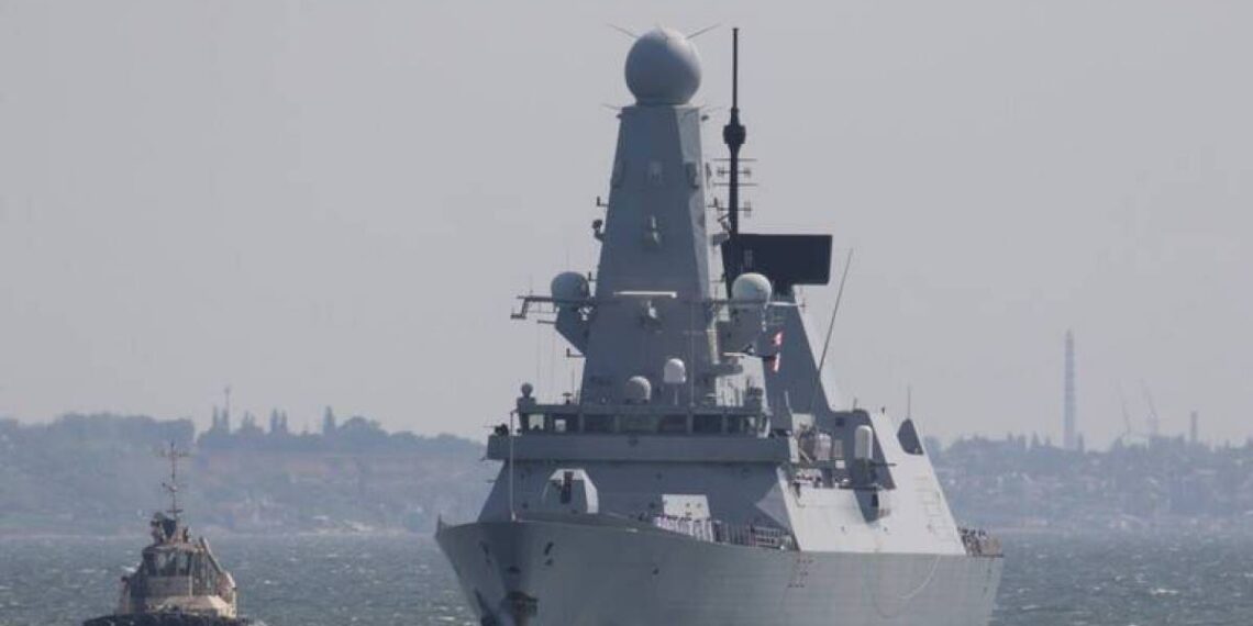 المدمرة البريطانية، ديفيندر.صورة.فرانس 24