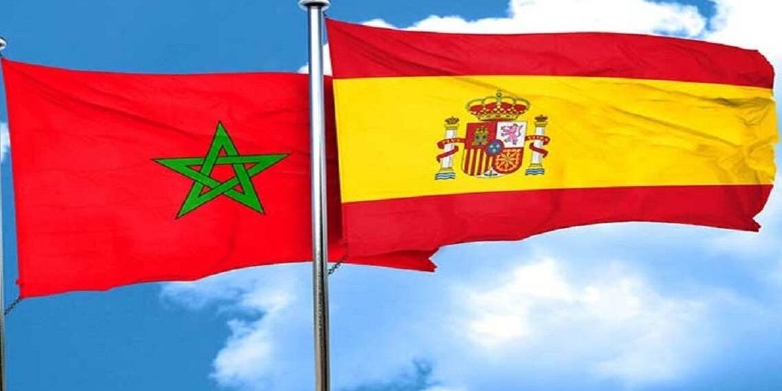 علم المغرب وإسبانيا.صورة.العربية نت