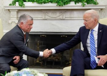 الرئيس الأمريكي جوزيف بادين، وملك الأردن، عبدالله الثاني،صورة.رويترز