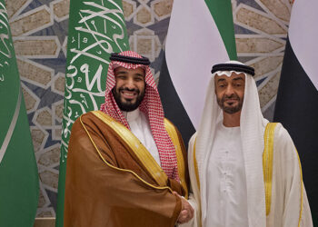 ولي العهد السعودي، محمد بن سلمان، وولي عهد أبو ظبي، محمد بن زايد.صورة.سبوتنيك