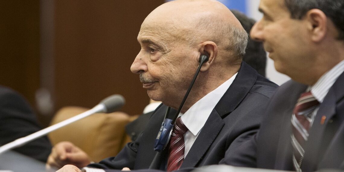 رئيس البرلمان الليبي، عقيلة صالح.صورة.العربية نت