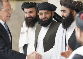 سيرجي لافروف، وقادة طالبان.صورة.أرشيف رياليست