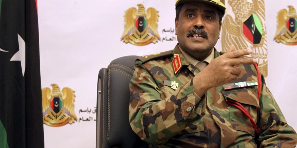 اللواء أحمد المسماري، الناطق باسم القيادة العامة للقوات المسلحة العربية الليبية.صورة.رياليست