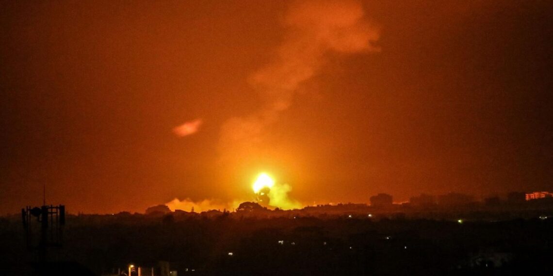 غارة إسرائيلية على قطاع غزة.صورة.إندبندنت عربية