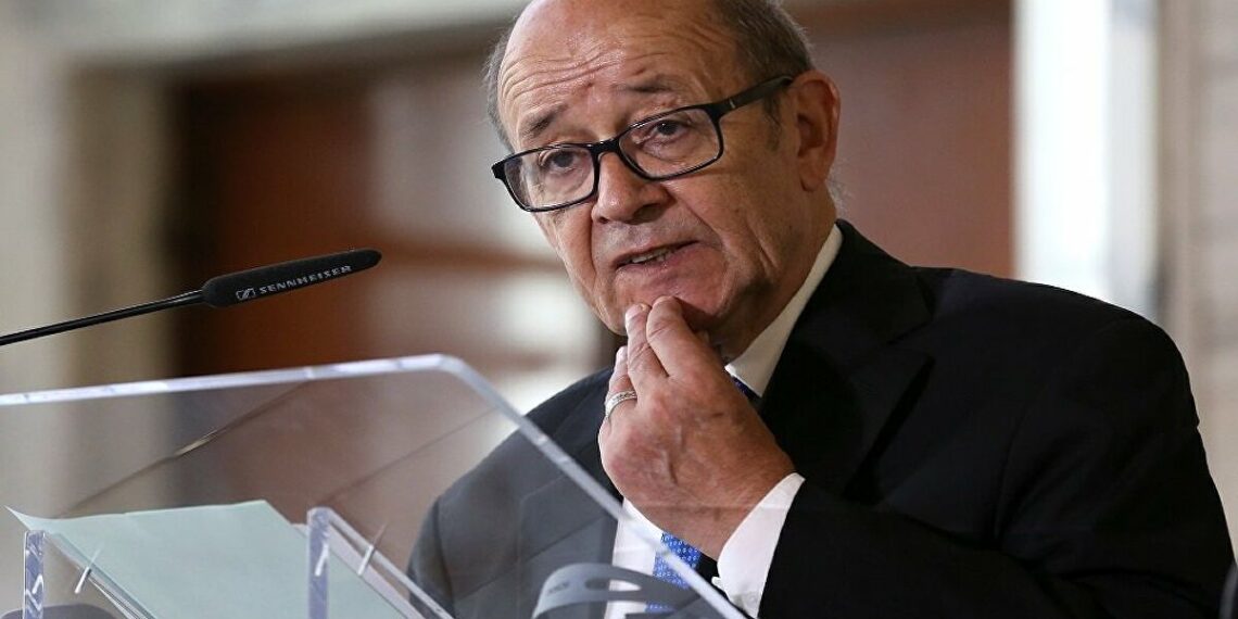وزير الخارجية الفرنسي، جان إيف لودريان.صورة.سبوتنيك