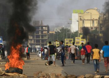جانب من الفوضى في السودان.صورة.AFP