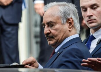 المشير خليفة حفتر قائد الجيش الوطني الليبي.صورة.سبوتنيك