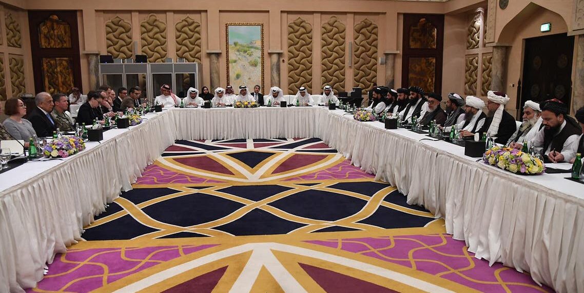 جانب من محادثات الدوحة الأخيرة.صورة.العربية نت