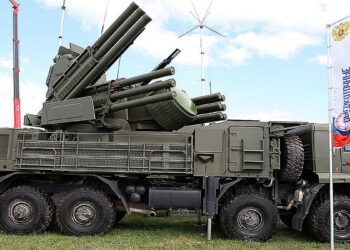 منظومة بانتسير الروسية في سوريا.صورة.تويتر