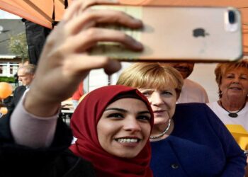 المستشارة الألمانية المنتهية ولايتها أنجيلا ميركل.صورة.AFP