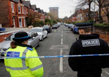 مكان التفجير في ليفربول.صورة.رويترز