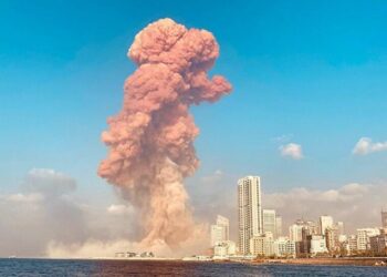 انفجار مرفأ بيروت.صورة.سبوتنيك
