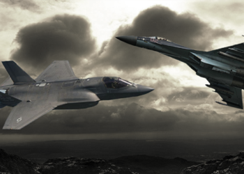 إف-35 الأميركية وسو-35 الروسية.صورة.سبوتنيك