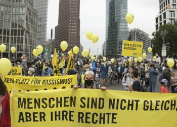 جانب من مظاهرة في ألمانيا لليمين المتطرف.صورة.سبوتنيك