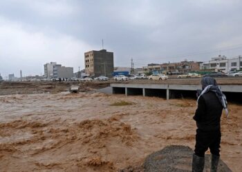 جانب من سيول أربيل.صورة.AFP