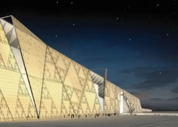 مجسم المتحف المصري الكبير.صورة.تويتر