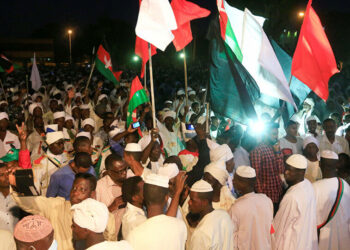 جانب من تظاهرات الشعب السوداني.صورة.سبوتنيك