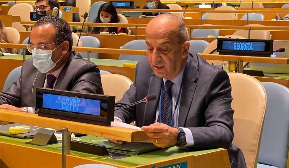 السفير أسامة عبدالخالق مندوب مصر الدائم لدى الأمم المتحدة.صورة.المصري اليوم