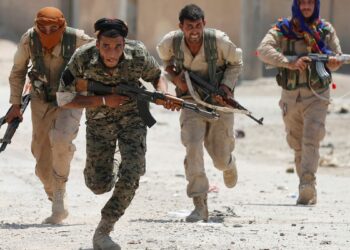 عناصر من تنظيم قسد.صورة.روسيا اليوم