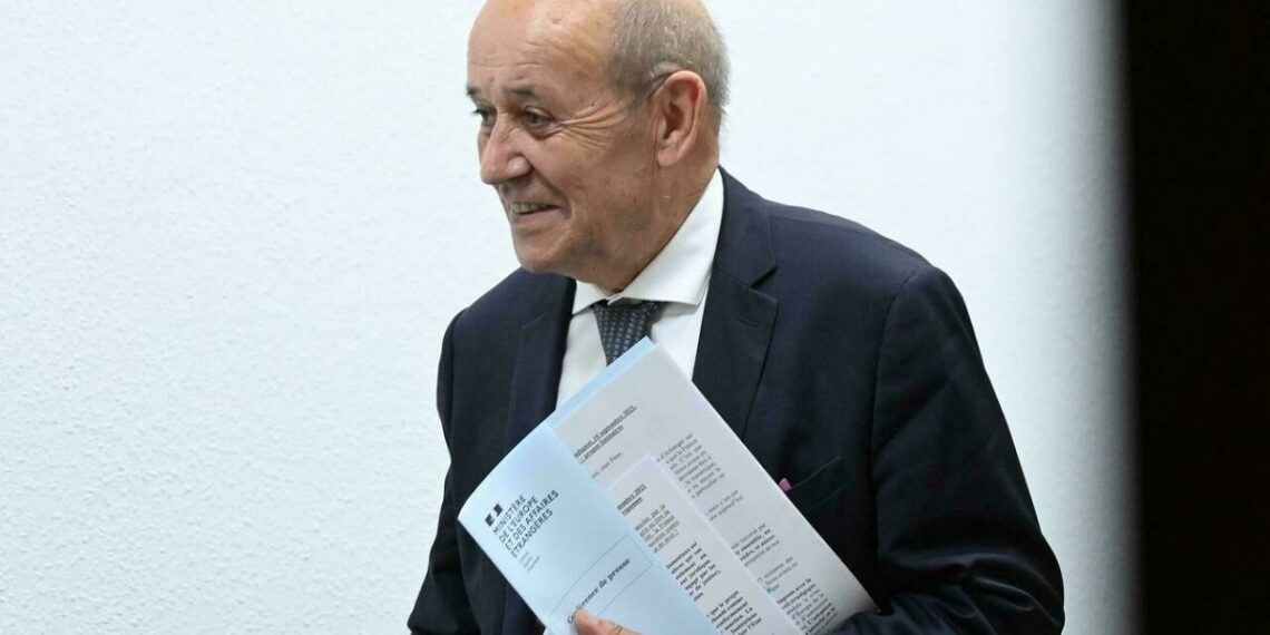 وزير الخارجية الفرنسي، جان إيف لودريان.صورة.فرانس 24