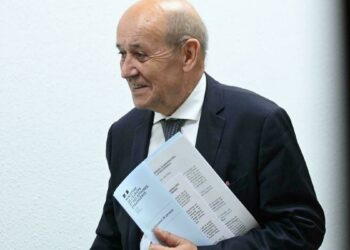 وزير الخارجية الفرنسي، جان إيف لودريان.صورة.فرانس 24