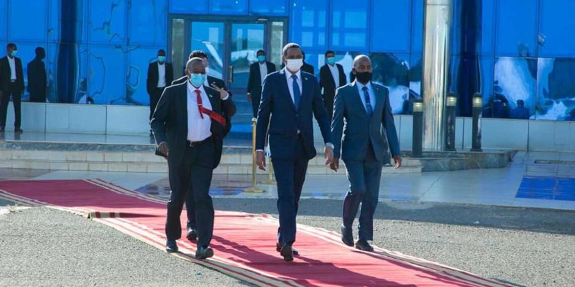 نائب رئيس مجلس السيادة السوداني الفريق أول محمد حمدان دقلو وصل إلى العاصمة الإثيوبية.صورة.تويتر