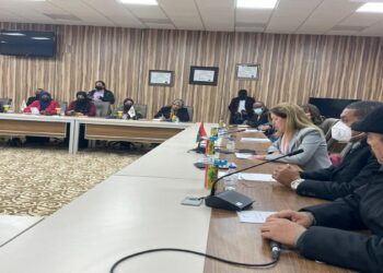 المستشارة الأممية، ستيفاني ويليامز في جامعة سبها.صورة.تويتر