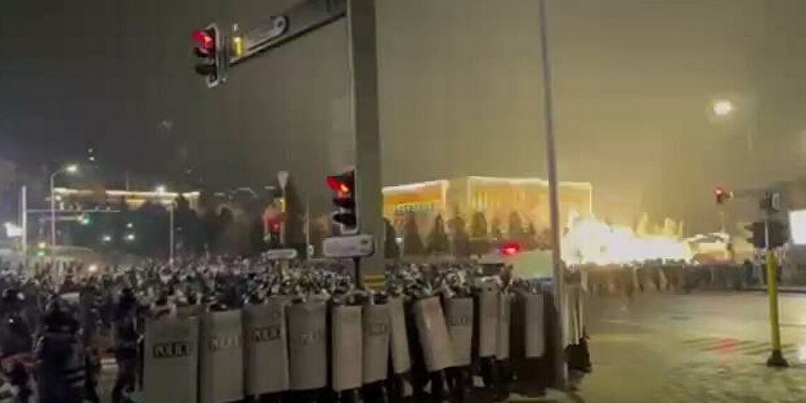 جانب من اضطرابات كازاخستان.صورة.سبوتنيك