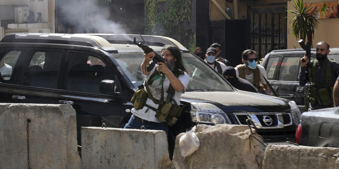 جانب من أحداث الطيونة، لبنان.صورة.سبوتنيك