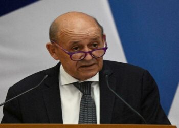 وزير الخارجية الفرنسي جان إيف لو دريان.صورة. فرانس 24