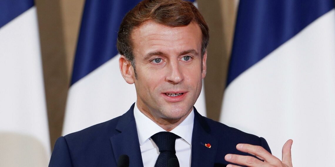 الرئيس الفرنسي، إيمانويل ماكرون.صورة.رويترز