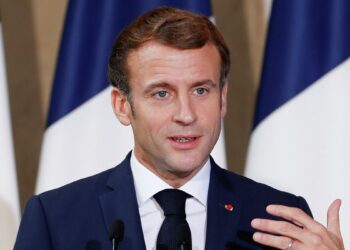 الرئيس الفرنسي، إيمانويل ماكرون.صورة.رويترز