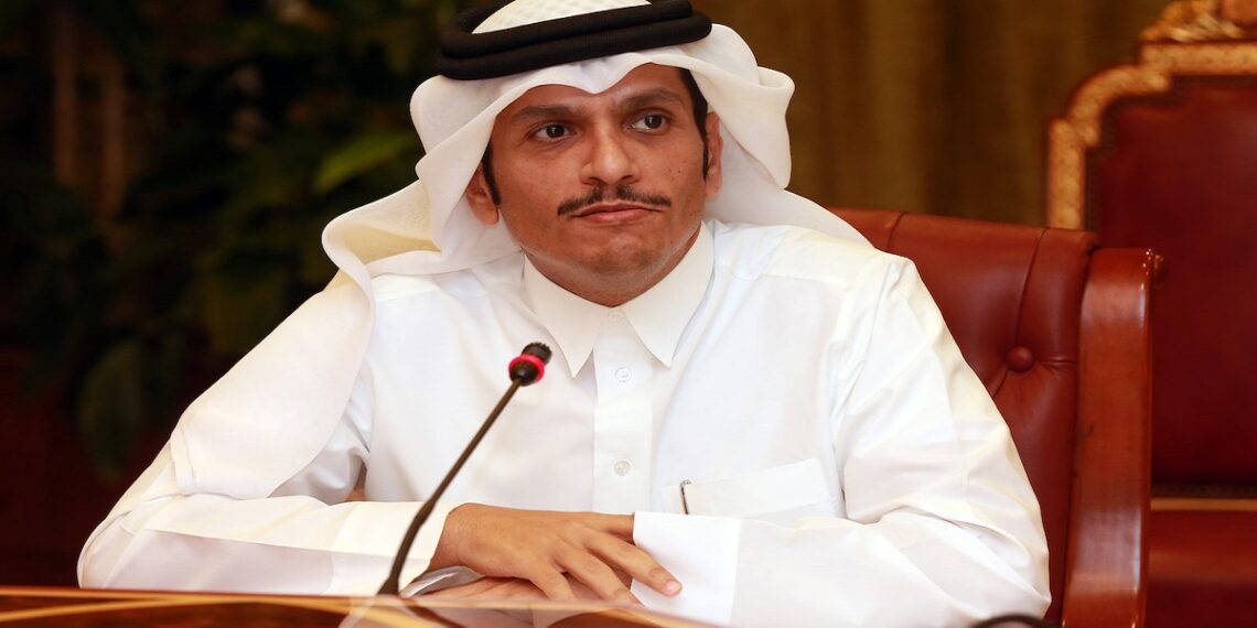 محمد بن عبد الرحمن آل ثاني، وزير الخارجية القطري.صورة.الخليج أونلاين