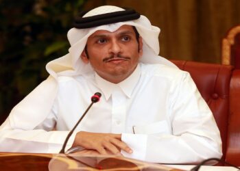 محمد بن عبد الرحمن آل ثاني، وزير الخارجية القطري.صورة.الخليج أونلاين