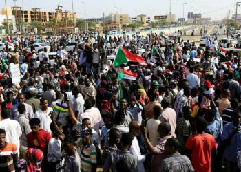 جانب من المظاهرات السودانية.صورة.AFP
