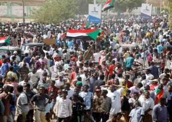مليونية في السودان.صورة.رويترز