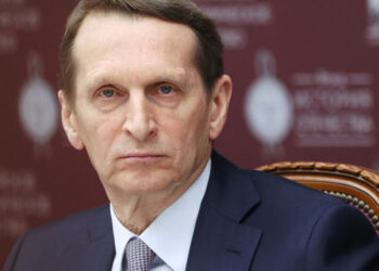 سيرجي ناريشكين، مدير المخابرات الخارجية الروسية.صورة.RBC