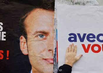 الرئيس الفرنسي، إيمانويل ماكرون.صورة.رويترز