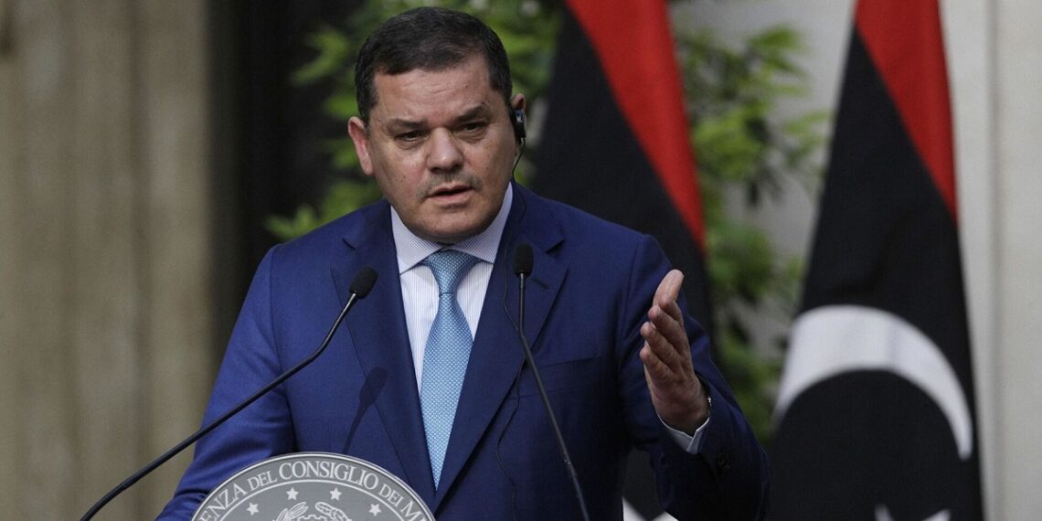 رئيس حكومة الوحدة الوطنية المنتهية، عبد الحميد الدبيبة.صورة.تويتر