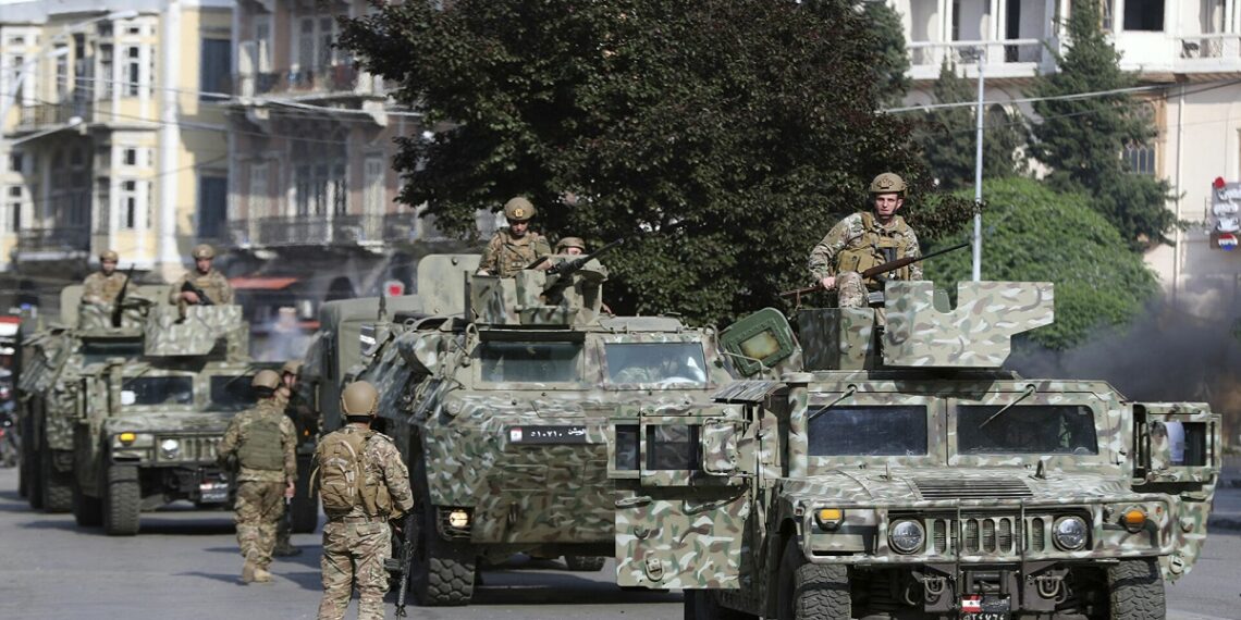 القوى الأمنية اللبنانية.صورةزالمركز الوطني للإعلام