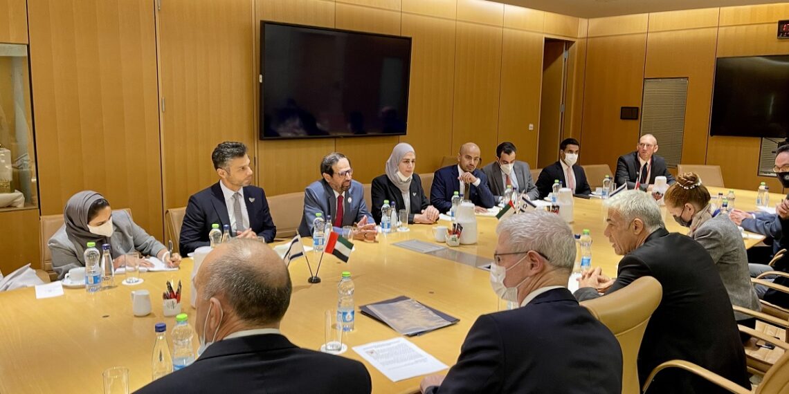 الوفد الإماراتي في تل أبيب.صورة.أخبار الإمارات