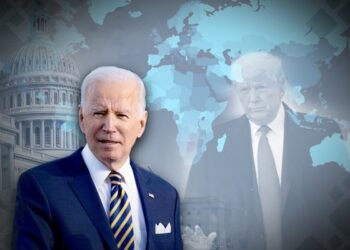 صورة تعبيرية لدونالد ترامب وجو بايدن.صورة.تويتر