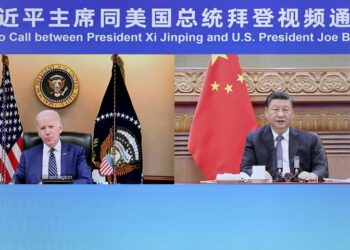 الرئيس الأمريكي، جوزيف بايدن، ونظيره الصيني، شي جين بينغ.صورة.رياليست