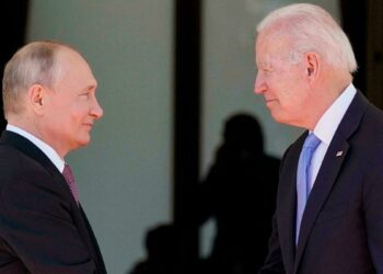 الرئيس الروسي فلاديمير بوتين، ونظيره الأمريكي جو بايدن.صورة.فرانس 24