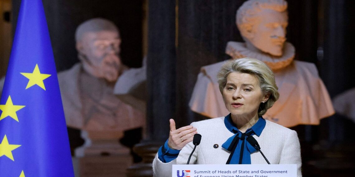 رئيسة المفوضية الأوروبية، أورسولا فون دير لاين.صورة.تويتر